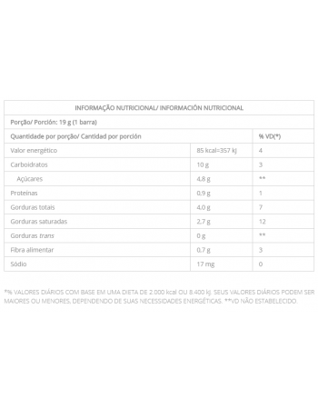 Barra De Frutas Nutry Coco E Chocolate - Nutrimental - Caixeta Com 3 Unidades De 19G