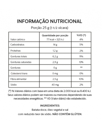 Chips de Batata Doce Original - rootstogo - 100g