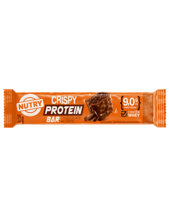 Barra de Proteína Crispy Chocolate - Nutry - 12 x 30g