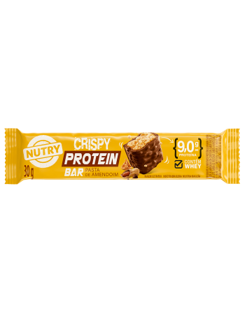 Barra de Proteína Crispy Pasta de Amendoim - Nutry - 3 x 30g