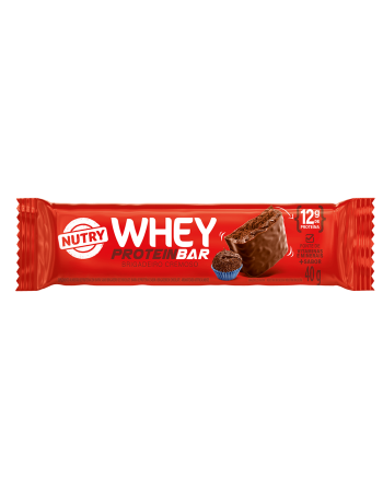 Barra de Proteínas e Whey Brigadeiro Cremoso - Nutry - 10 x 40g