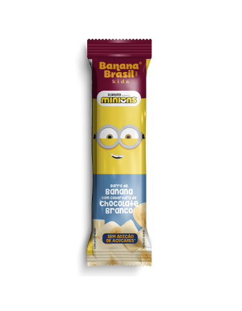 Barra de Frutas Kids Chocolate Branco - Banana Brasil - Display 20x22g