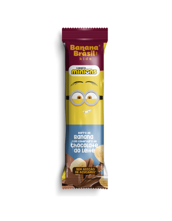 Barra de Frutas Kids Chocolate ao Leite- Banana Brasil- Display 20x22g