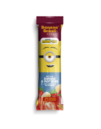 Barra de Frutas Kids Morango - Banana Brasil - Display 20x22g