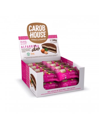 Biscoito De Arroz Com Alfarroba Duo - Carob House - Display Com 16 Unidades De 18G