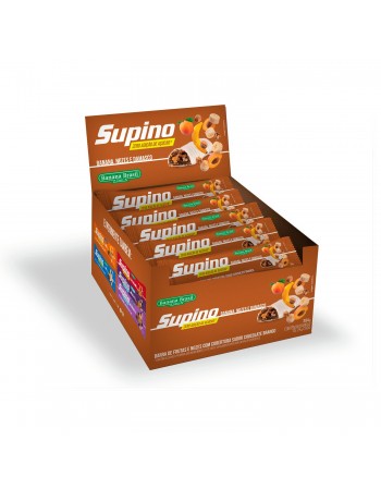 Barra De Frutas Supino Light Banana Damasco E Nozes - Banana Brasil - Display Com 16 Unidades De 24G