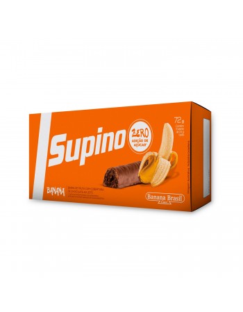 Barra De Frutas Supino Light Banana Ao Leite - Banana Brasil - Caixeta Com 3 Unidades De 24G