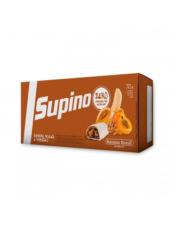 Barra De Frutas Supino Light Banana Damasco E Nozes - Banana Brasil - Caixeta Com 3 Unidades De 24G