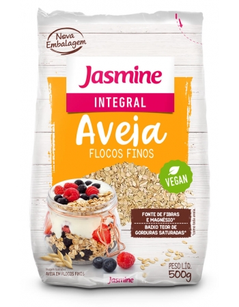 Aveia Flocos Finos - Jasmine - Pacote De 500G