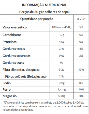 Aveia Sem Gluten Flocos Grossos - Jasmine - Pacote De 200G