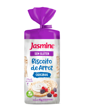 Biscoito De Arroz Sem Gluten Original - Jasmine - Unidade De 90G